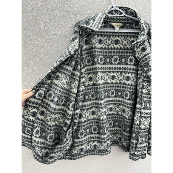 Haband Unisex Jacket Size XL Aztec Fleece Zip Up Vintage - Picture 7 of 12